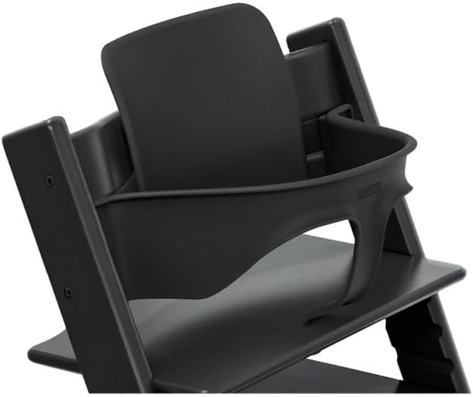 Tripp Trapp Baby Set from Stokke, Black - Convert The Tripp Trapp Chair into High Chair - Removable Seat for 6-36 Months - Compatible with Tripp Trapp Models After May 2006