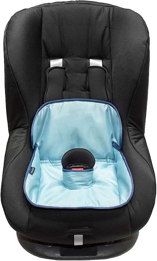 Car Seat Protector for Potty Training | Travel Cover from Crumbs, Spillages, Nappy Leaks & Toilet training| Pad fits all carseat & buggy, age: 6 months - 4 years old | keeps seat Clean & dry! - Blue