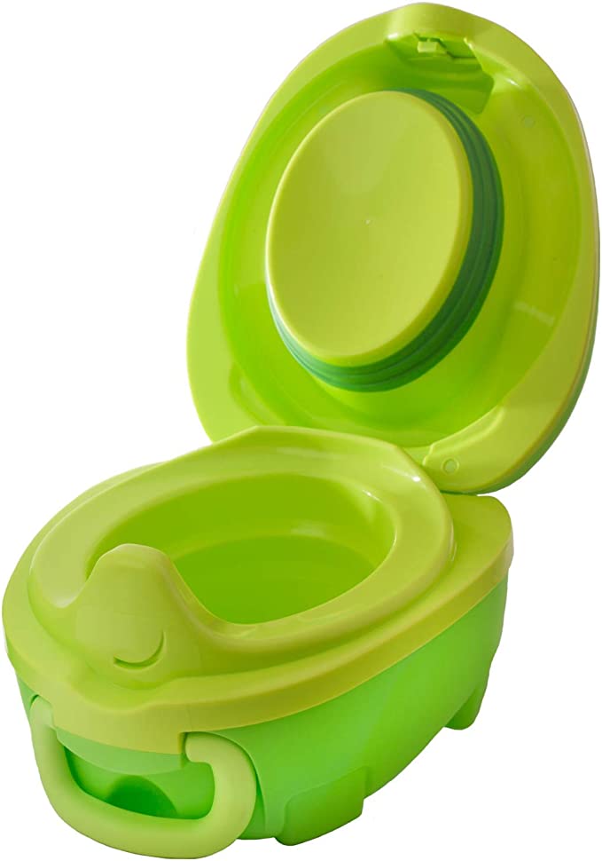 My Carry Potty - Dinosaur Travel Potty, Award-Winning Portable Toddler Toilet Seat for Kids to Take Everywhere