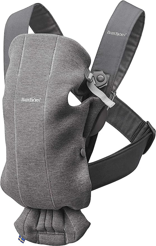 BabyBjörn Baby Carrier Mini, 3D jersey, Dark grey